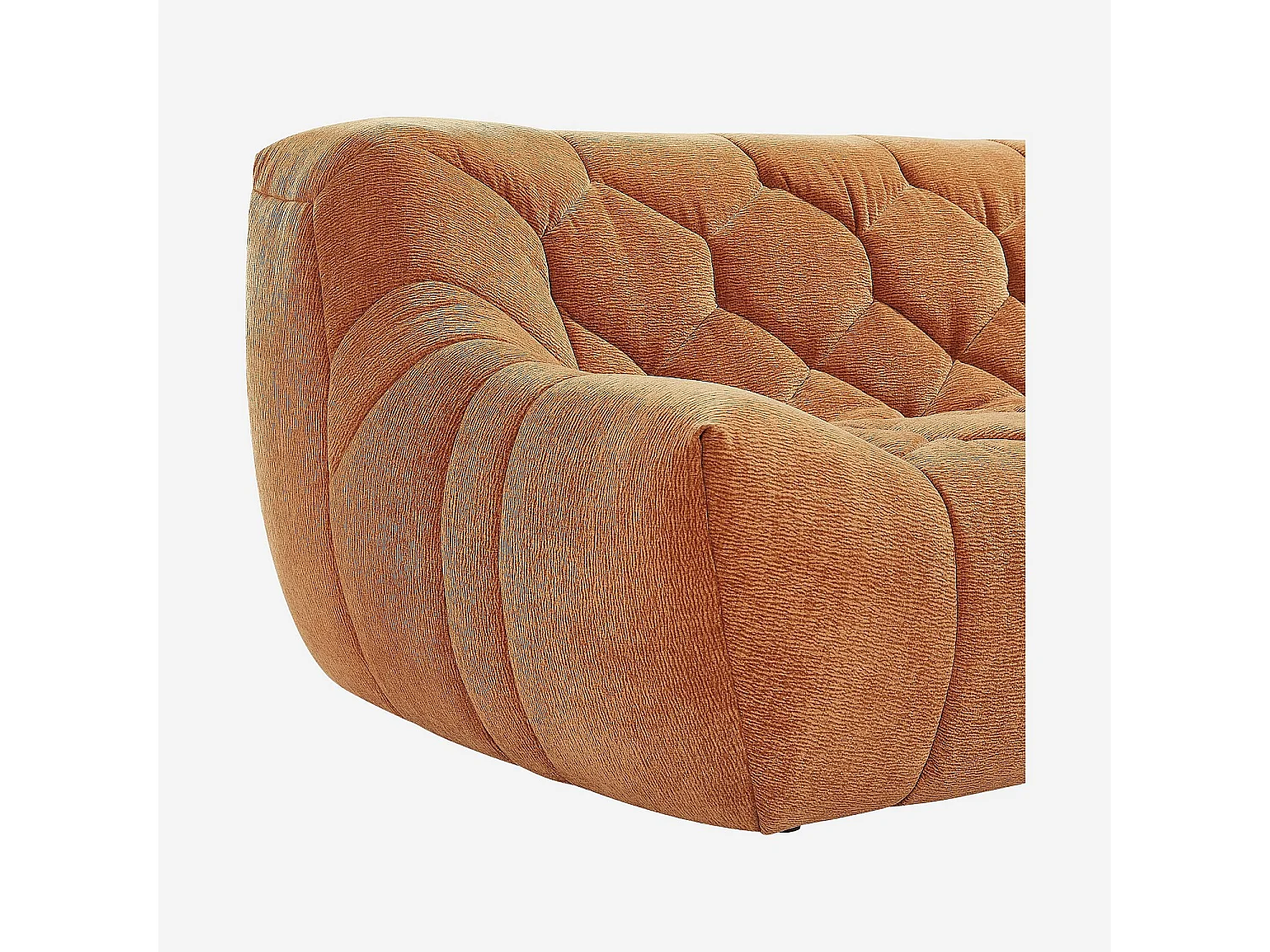 Habitat - Canapé 2 places en tissu - Terracotta - Melfi