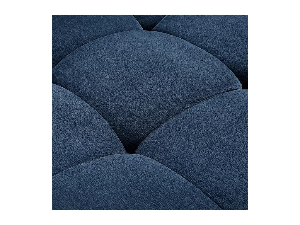 Habitat - Canapé d'angle gauche en tissu - Bleu océan - Orieto