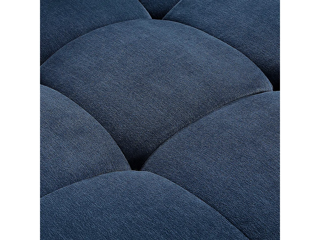 Habitat - Canapé d'angle gauche en tissu - Bleu océan - Orieto