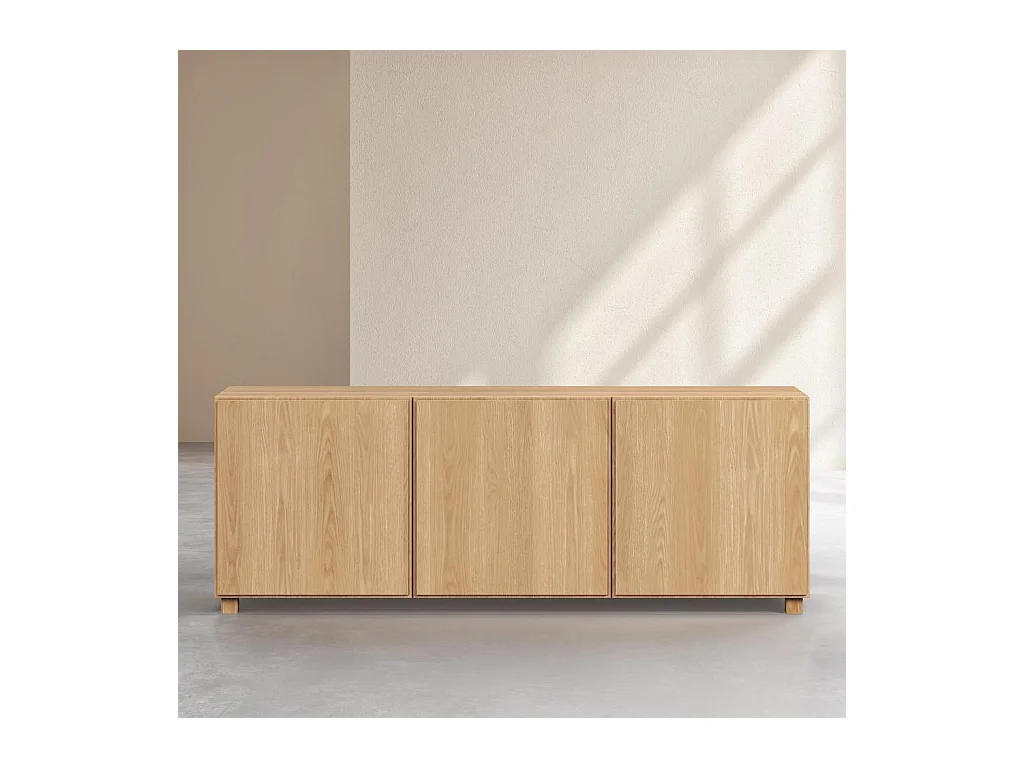 Habitat - Buffet bas 3 portes en chêne - Naturel - Design by Hélèna Pille - Drio