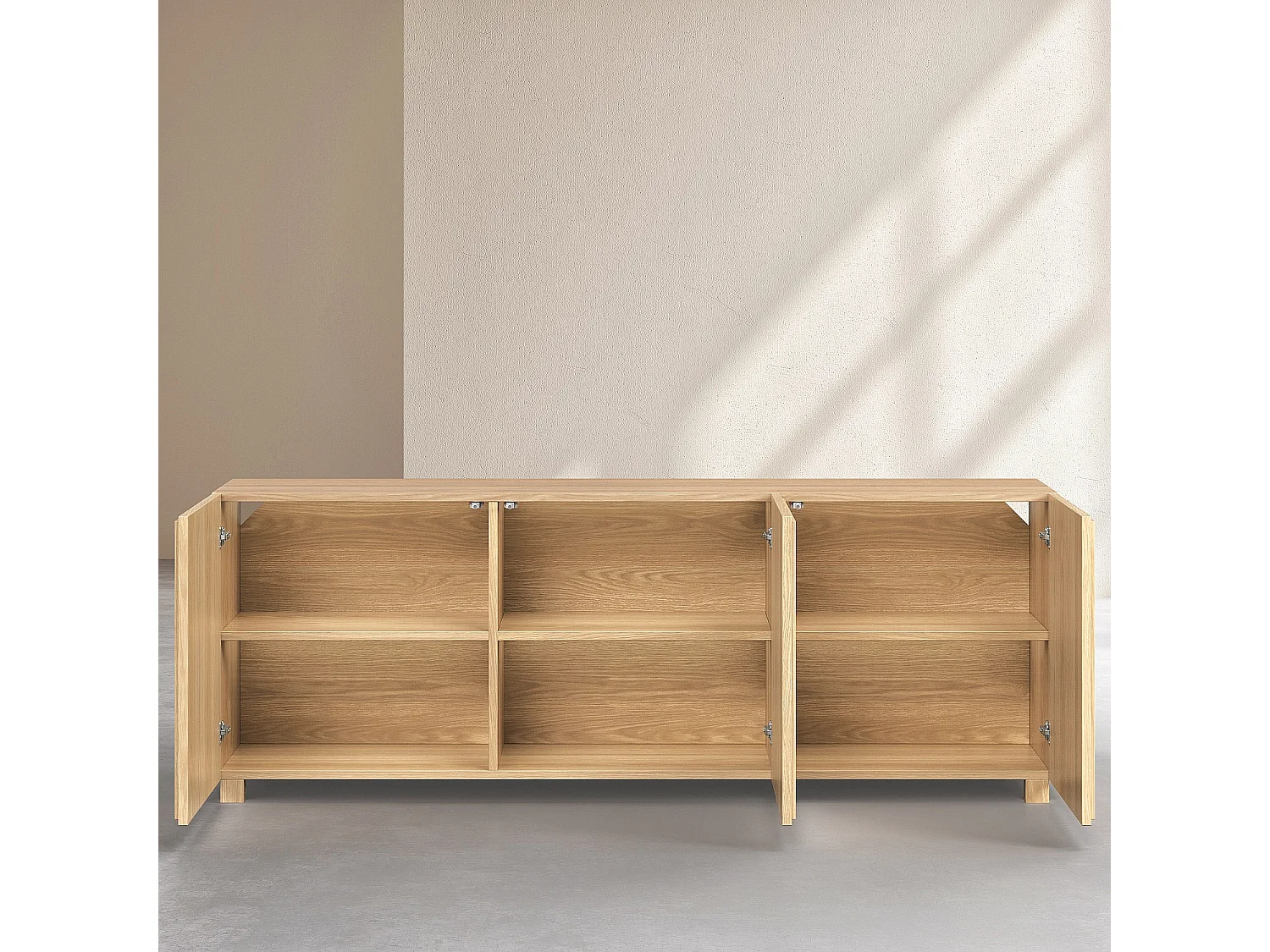 Buffet bas 3 portes en chêne - Naturel - Design by Hélèna Pille