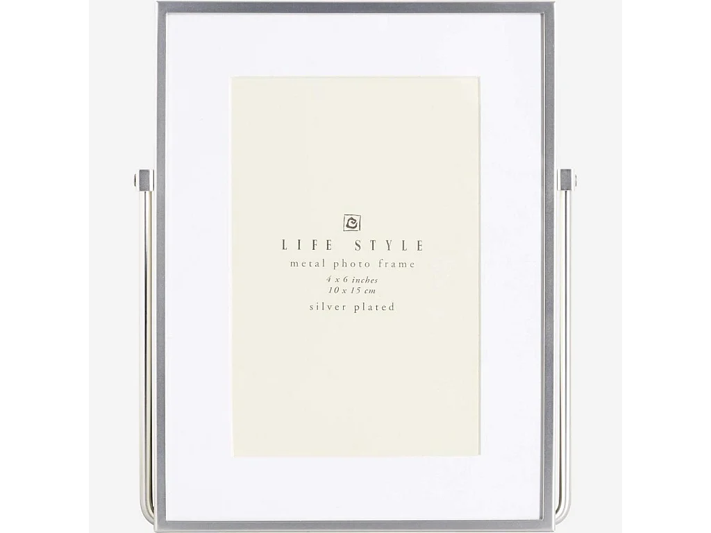 Habitat - Cadre à poser en métal - 10 x 15 cm - Argent - Okina