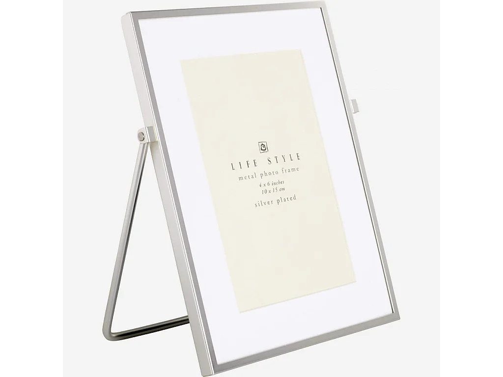 Habitat - Cadre à poser en métal - 10 x 15 cm - Argent - Okina