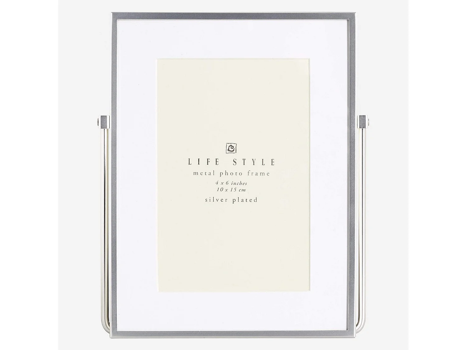 Habitat - Cadre à poser en métal - 10 x 15 cm - Argent - Okina