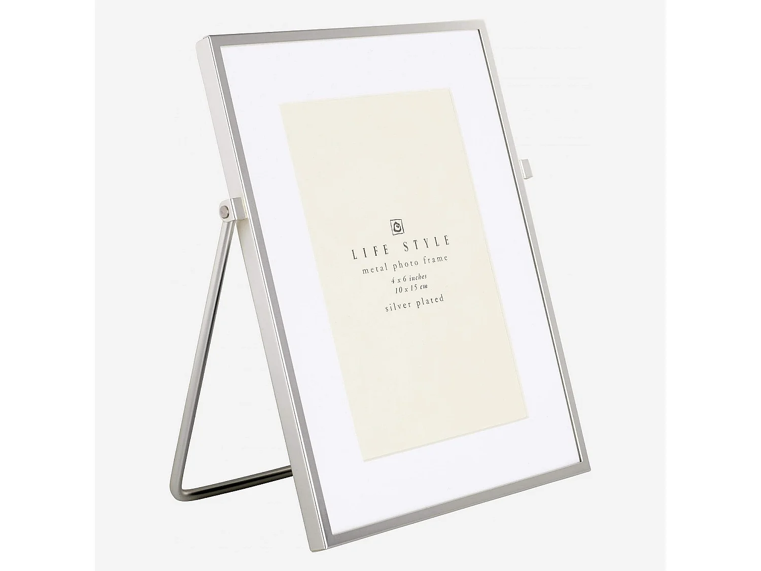 Habitat - Cadre à poser en métal - 10 x 15 cm - Argent - Okina