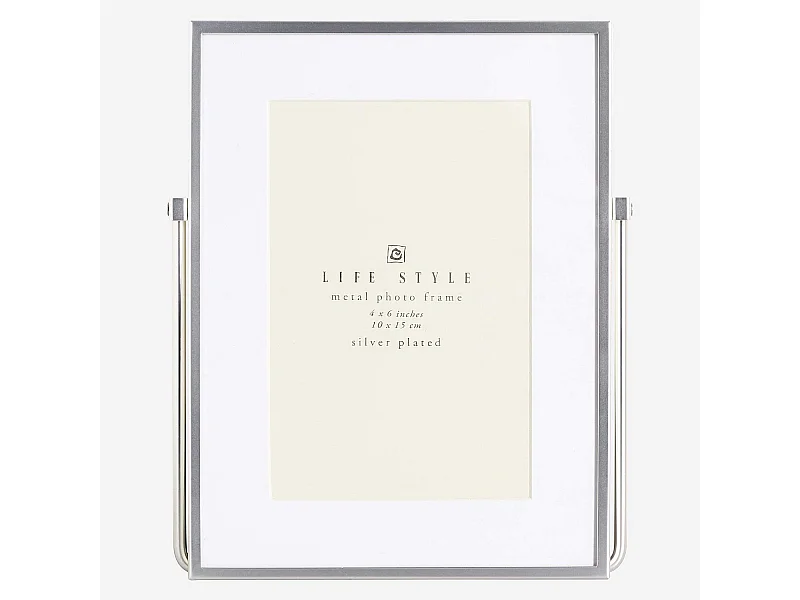 Habitat - Cadre à poser en métal - 10 x 15 cm - Argent - Okina