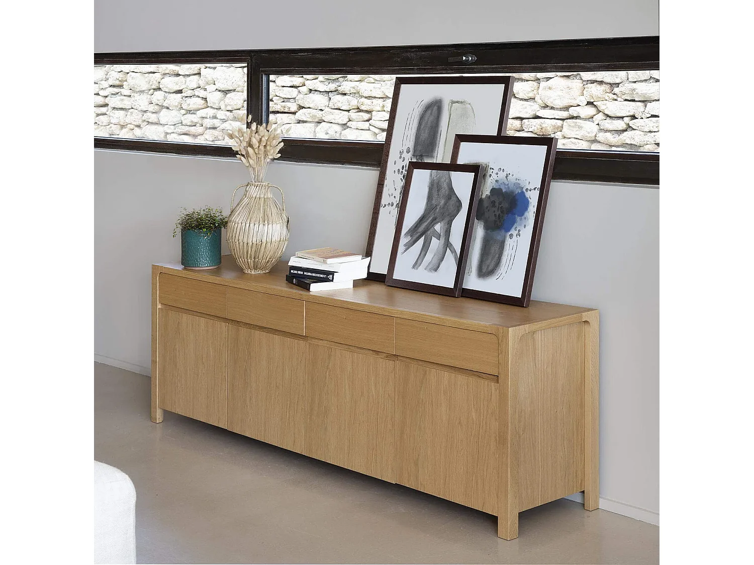 Cadre mural en bois - 30 x 40 cm - Wengué