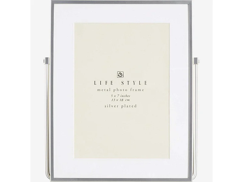 Habitat - Cadre à poser en métal - 13 x 18 cm - Argent - Okina