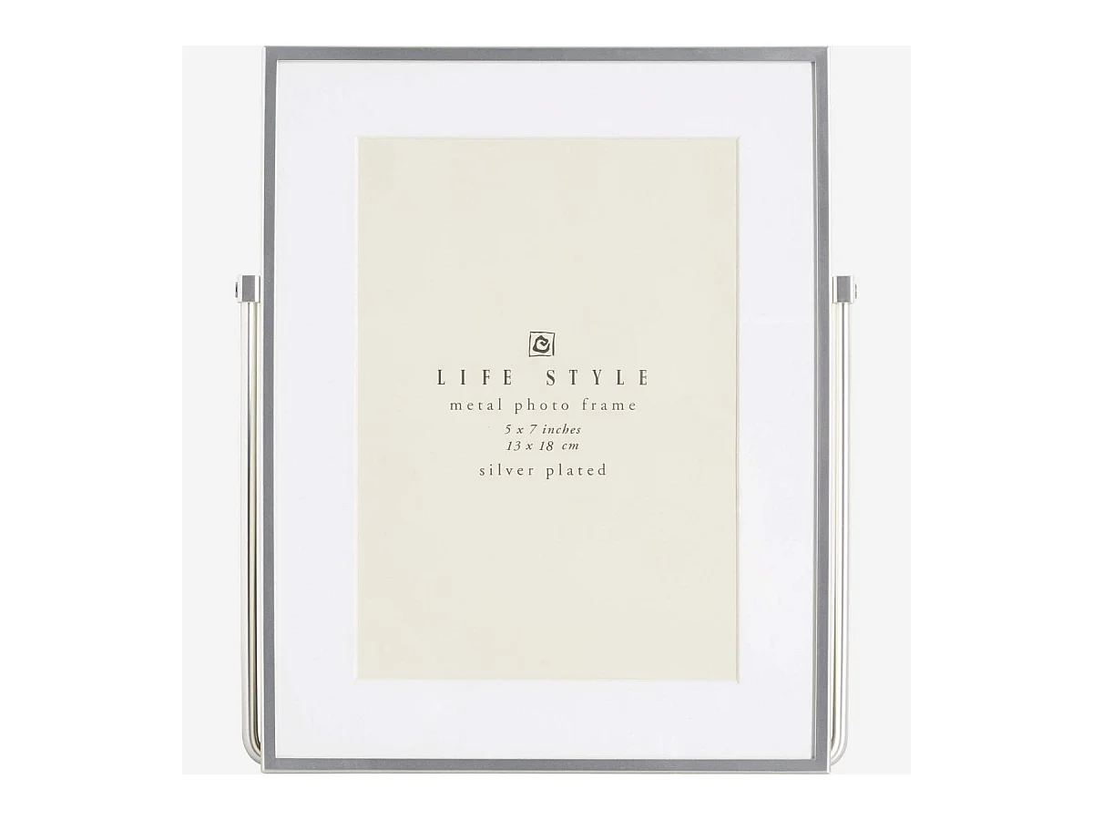 Habitat - Cadre à poser en métal - 13 x 18 cm - Argent - Okina