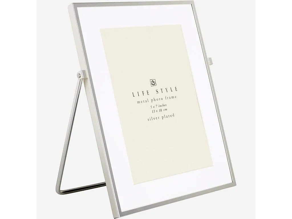 Habitat - Cadre à poser en métal - 13 x 18 cm - Argent - Okina
