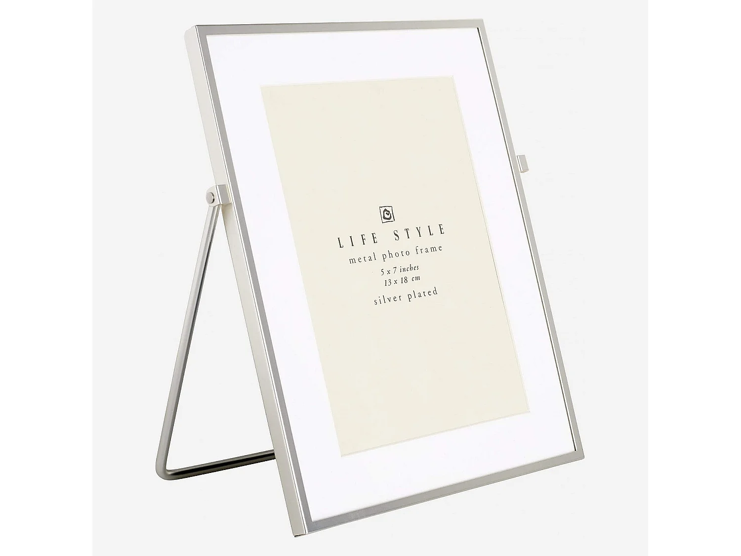 Habitat - Cadre à poser en métal - 13 x 18 cm - Argent - Okina
