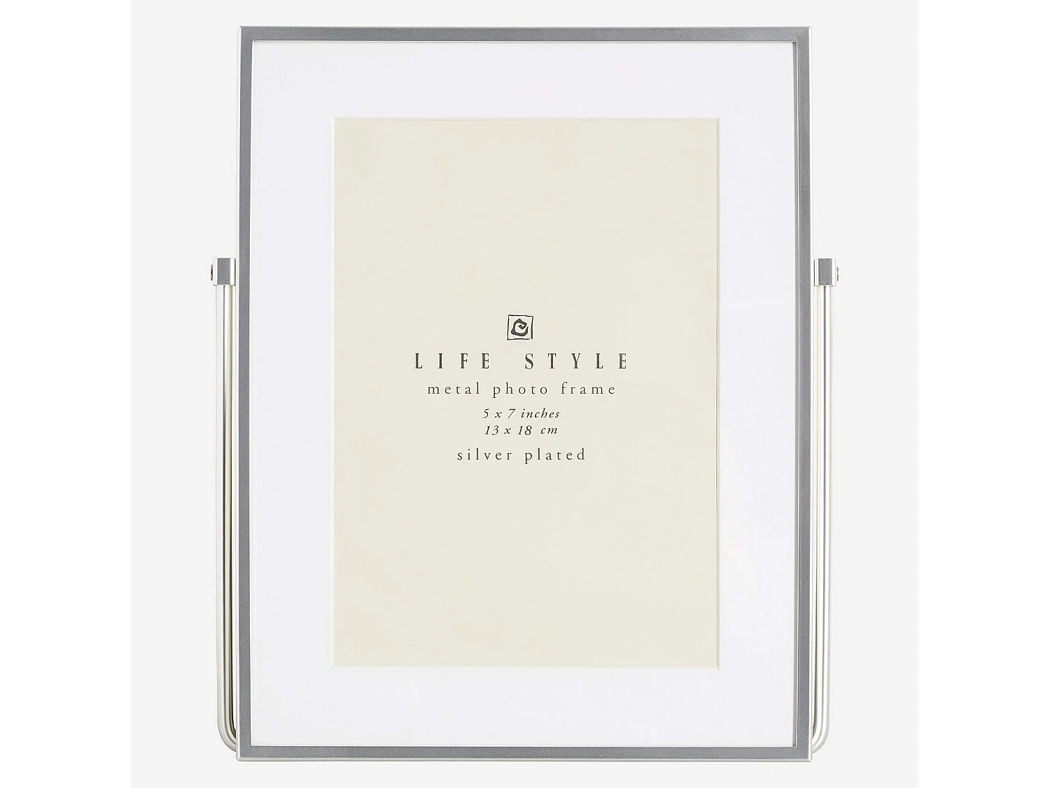 Cadre à poser en métal - 13 x 18 cm - Argent