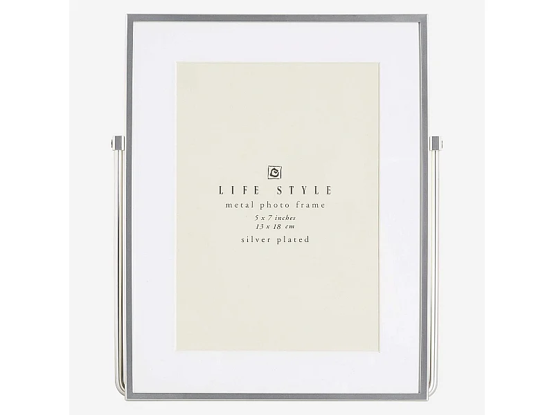 Habitat - Cadre à poser en métal - 13 x 18 cm - Argent - Okina