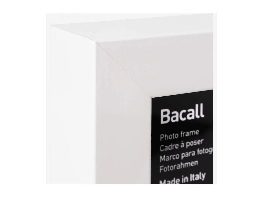 Habitat - Cadre mural en bois - A4 - Blanc - Bacall