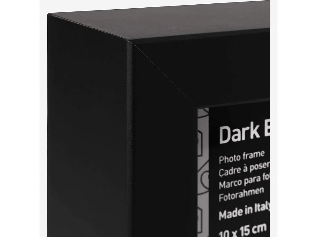 Habitat - Cadre à poser en bois - 10 x 15 cm - Noir - Dark birch
