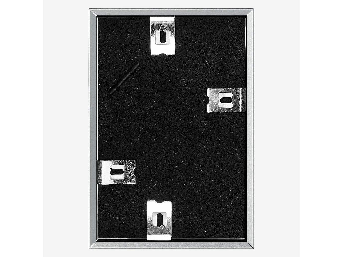 Cadre à poser en aluminium - 10 x 15 cm - Argent