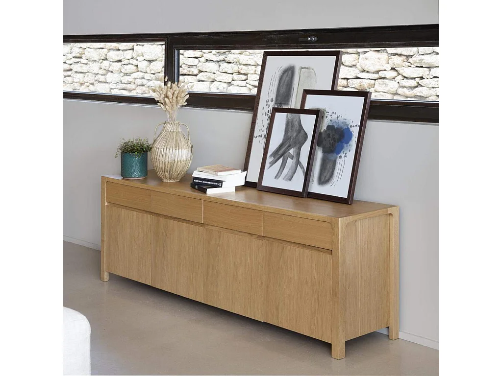 Habitat - Cadre mural en bois - 40 x 50 cm - Wengué - Rona