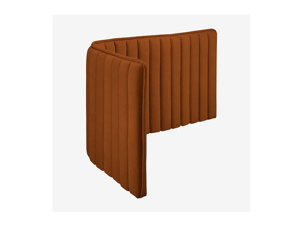 Habitat - Tête de lit en tissu 244 x 102 cm - Terracotta - Boudoir