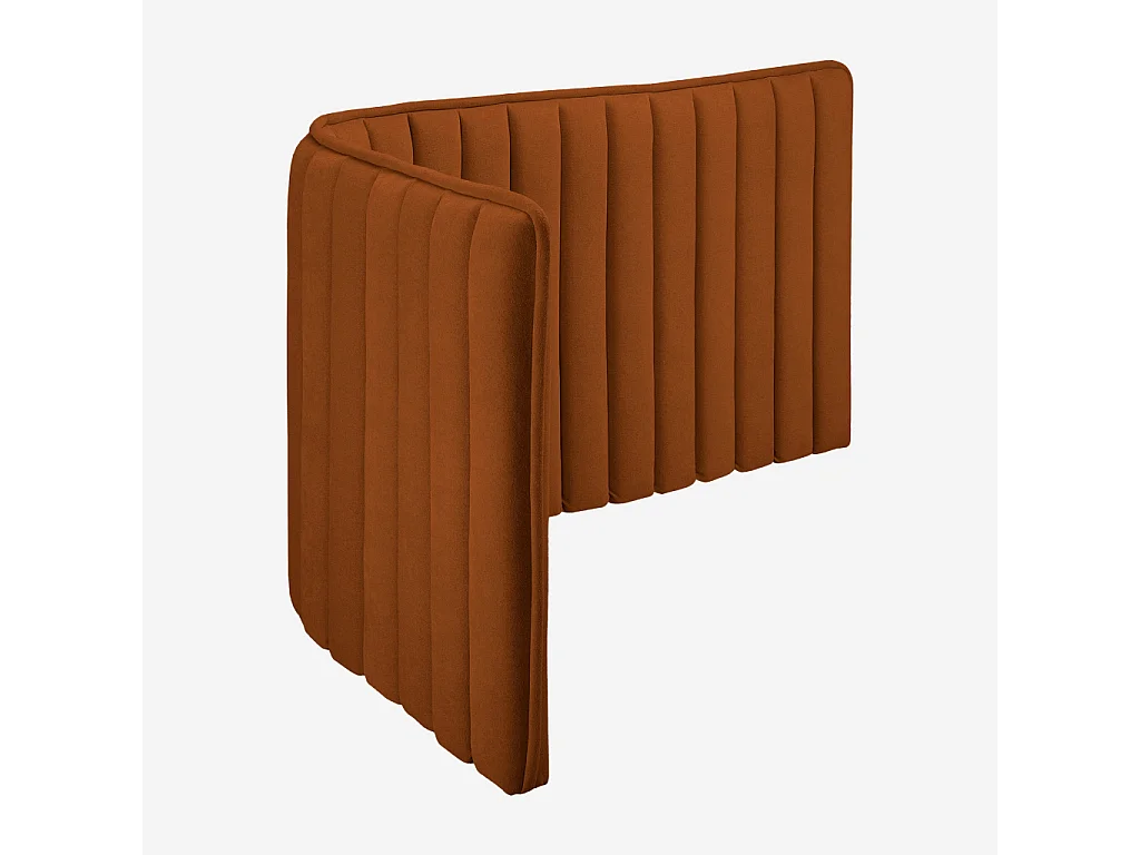 Habitat - Tête de lit en tissu 244 x 102 cm - Terracotta - Boudoir