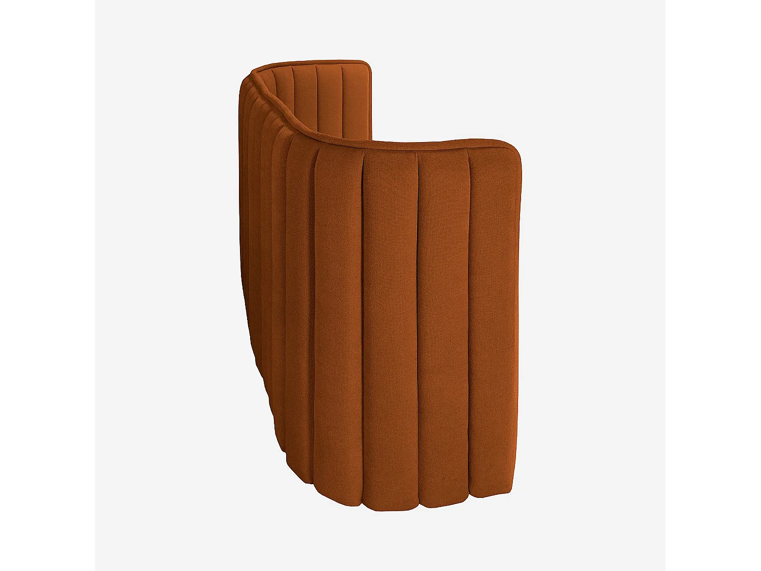 Tête de lit en tissu 244 x 102 cm - Terracotta