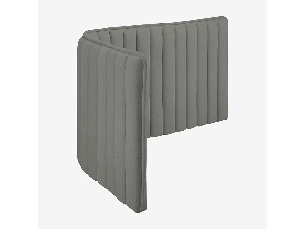 Habitat - Tête de lit en tissu 244 x 102 cm - Gris galet - Boudoir