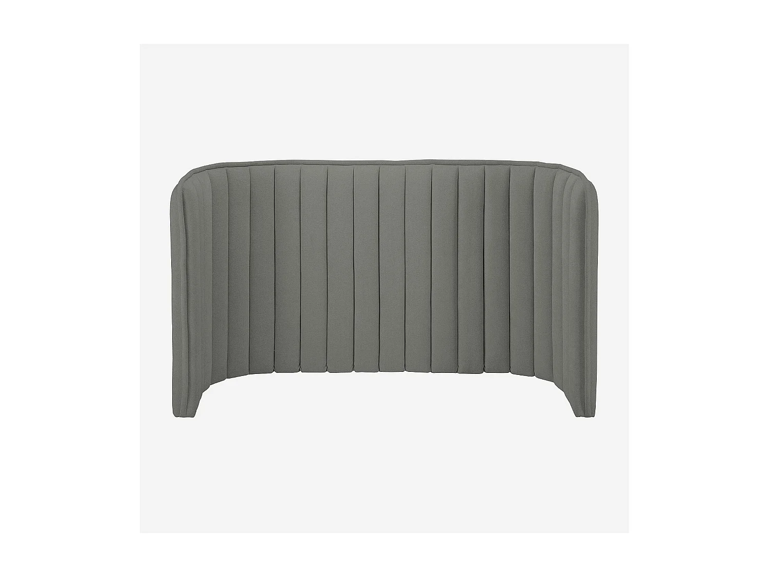 Tête de lit en tissu 244 x 102 cm - Gris galet