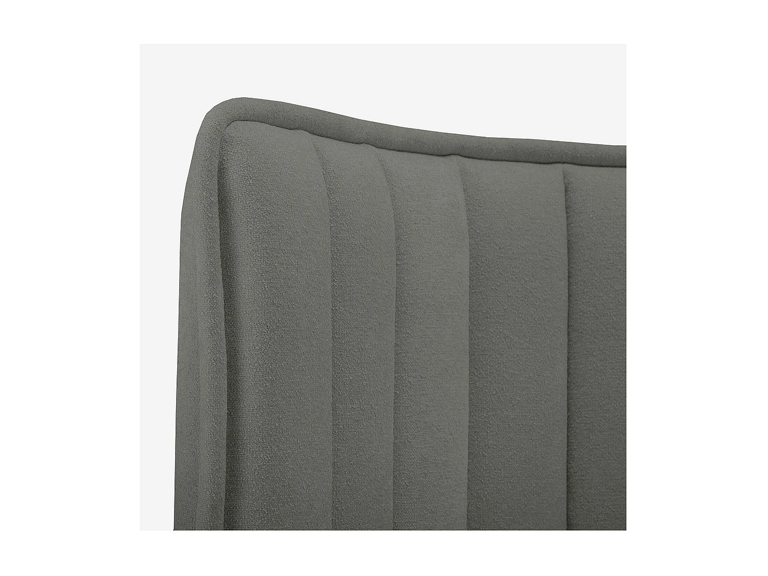 Tête de lit en tissu 244 x 102 cm - Gris galet