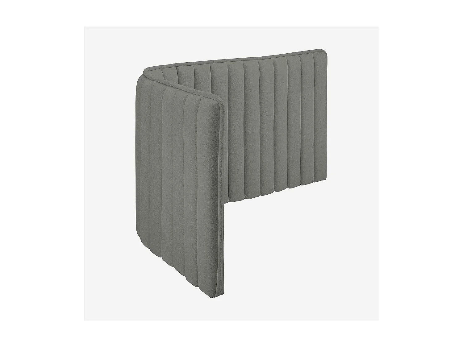 Tête de lit en tissu 244 x 102 cm - Gris galet