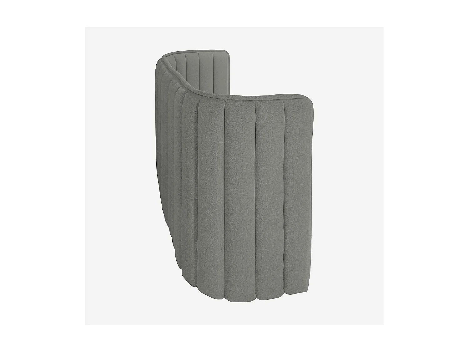 Tête de lit en tissu 244 x 102 cm - Gris galet