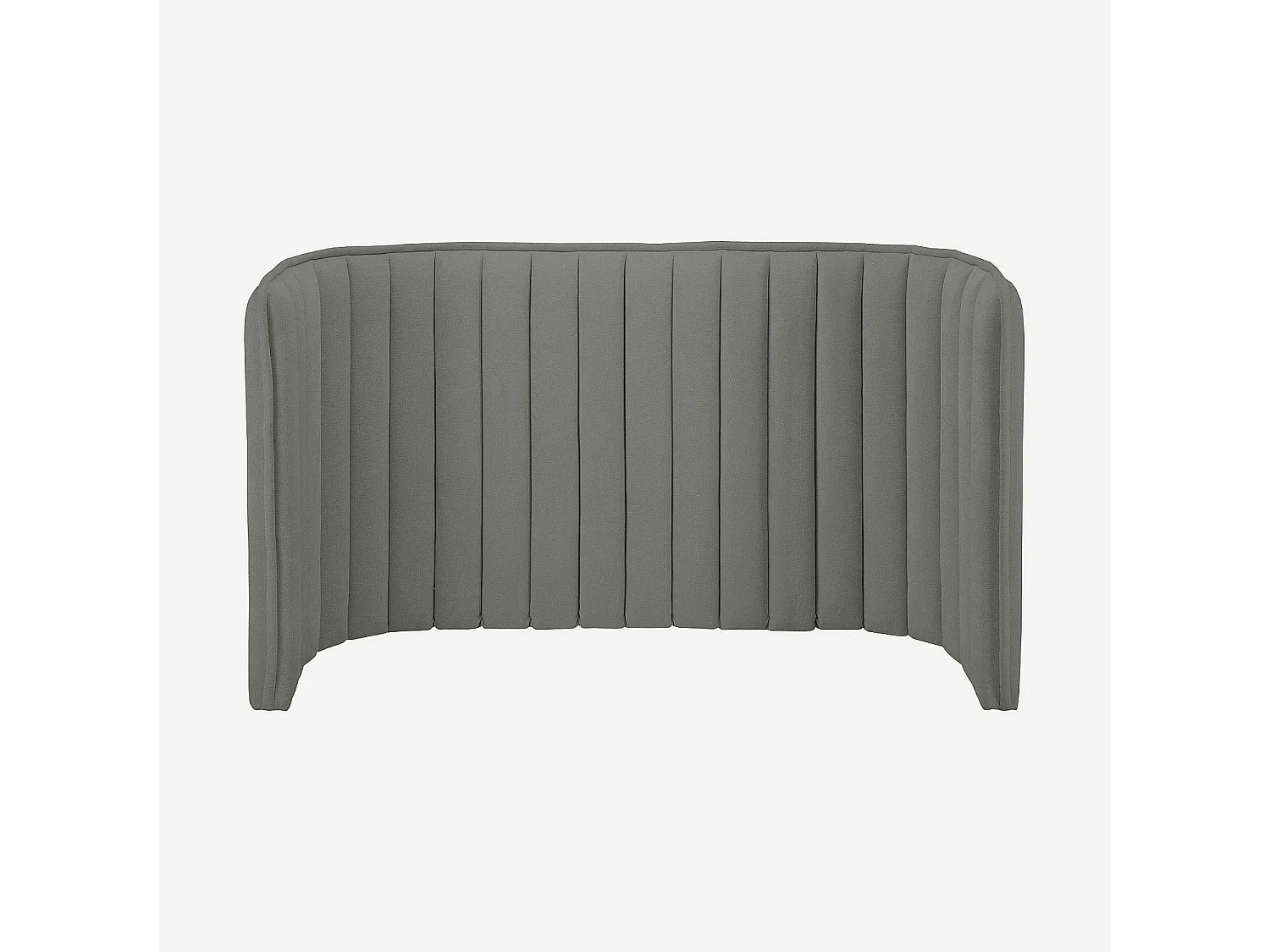 Tête de lit en tissu 244 x 102 cm - Gris galet