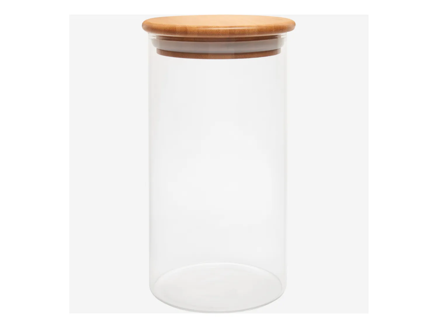 Habitat - Bocal en verre et bambou - 10 x 20 cm (Lot de 12) - Ferm