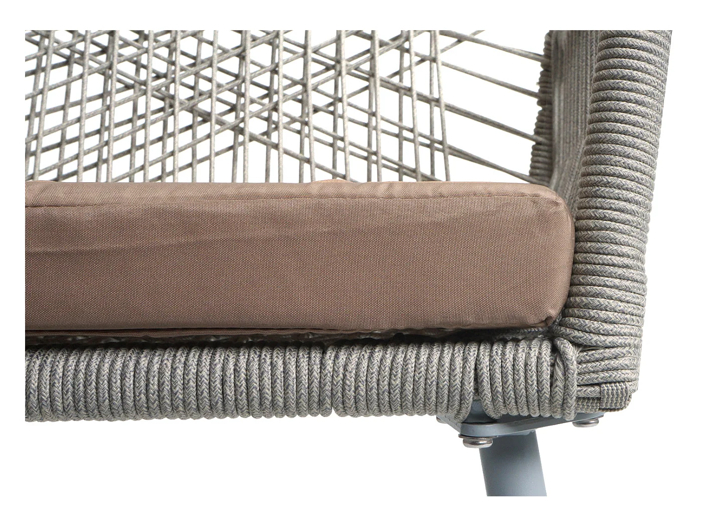 Cadeira de jardim MCW-O12 (conjunto de 2),  cinzento, cobertura taupe