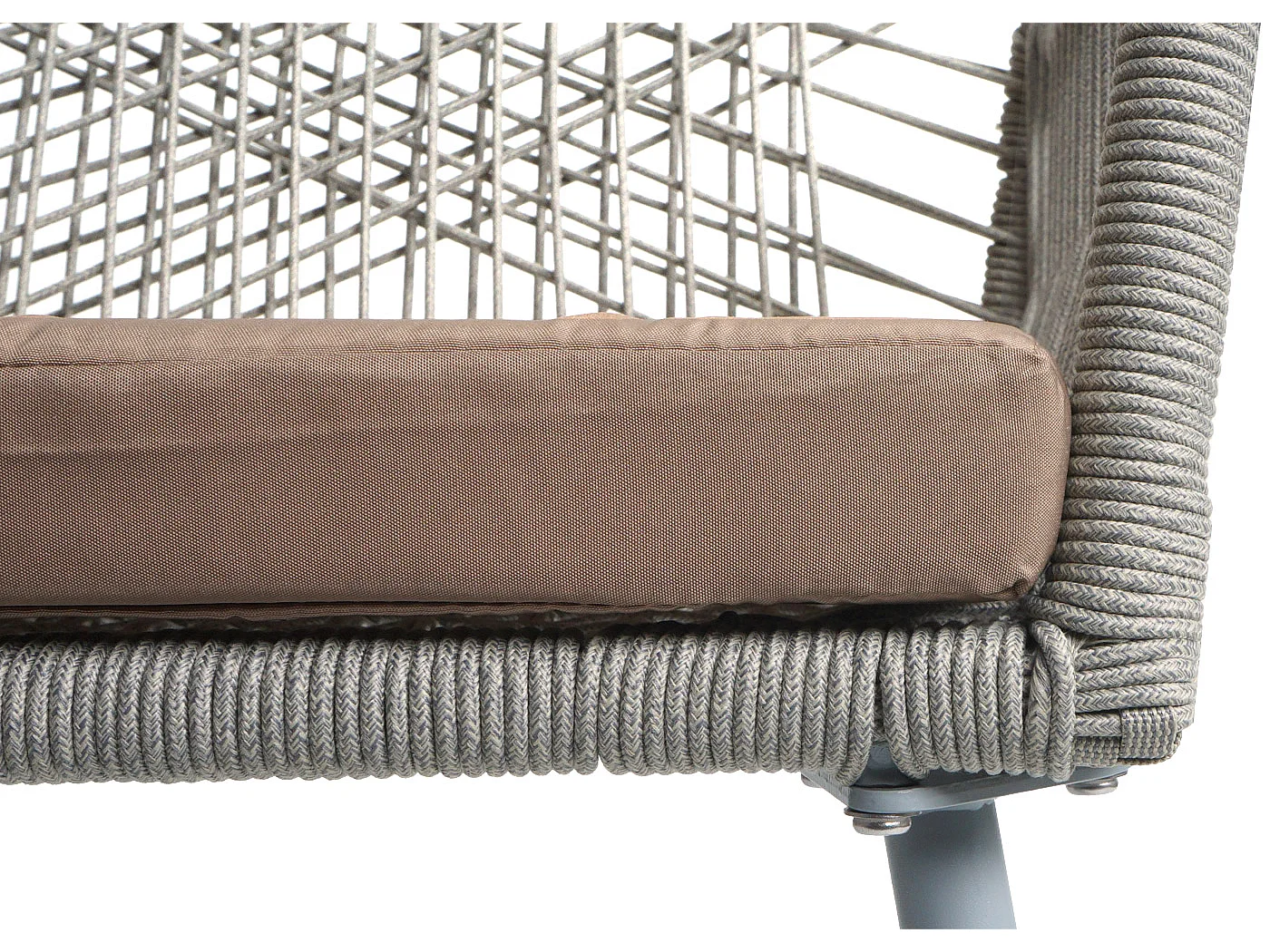 Tuinstoel MCW-O12 (set van 2),  grijs, hoes taupe