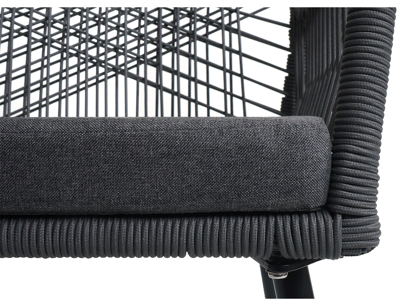 Krzesło ogrodowe MCW-O12 (zestaw 2 sztuk),  antracyt, pokrowiec ciemnoszary