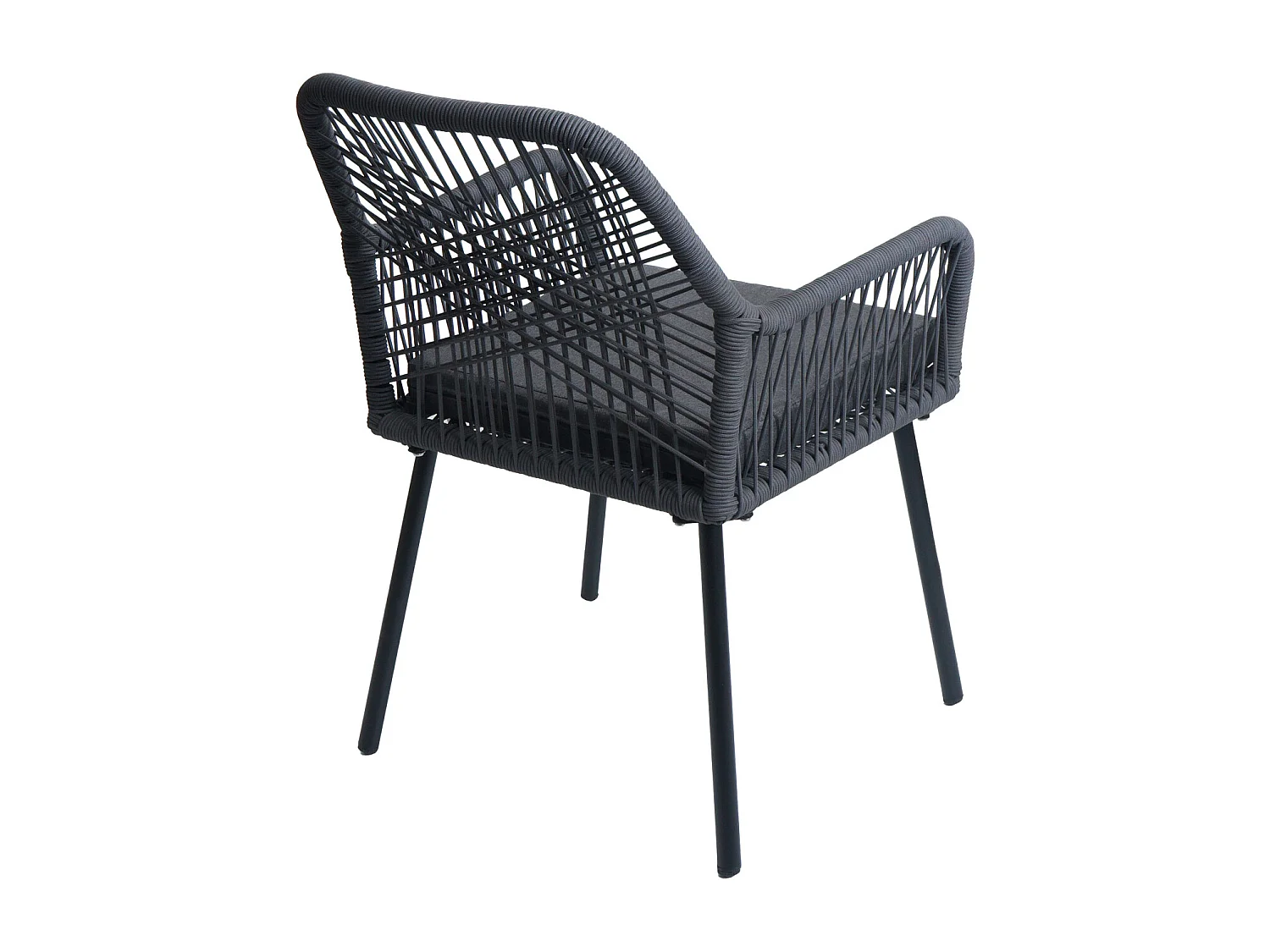 Krzesło ogrodowe MCW-O12 (zestaw 2 sztuk),  antracyt, pokrowiec ciemnoszary