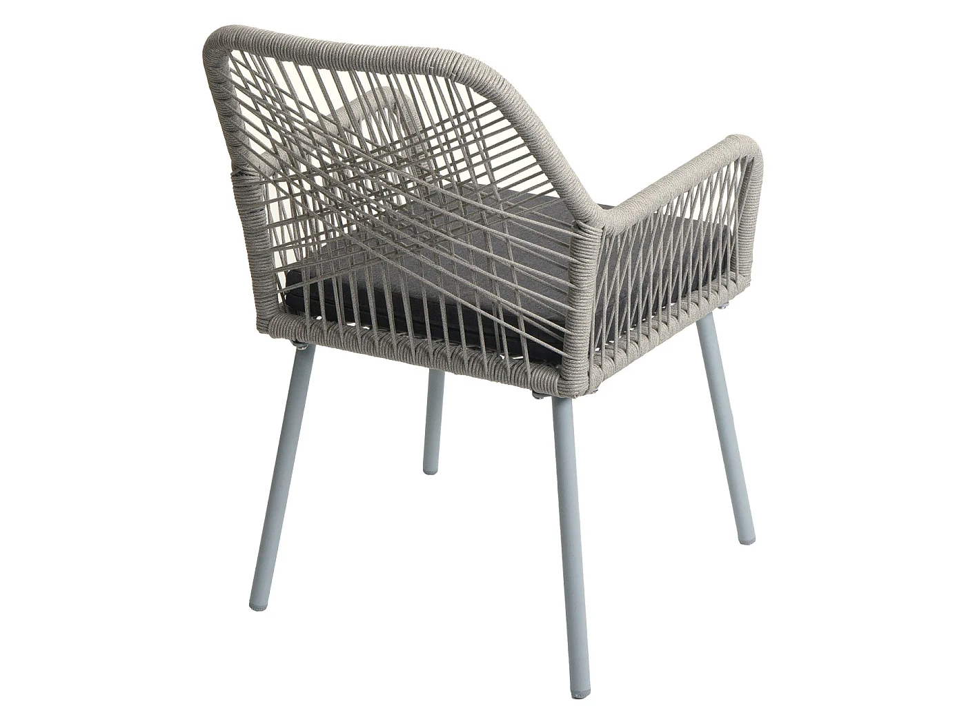 Krzesło ogrodowe MCW-O12 (zestaw 2 sztuk),  szary, pokrowiec ciemnoszary