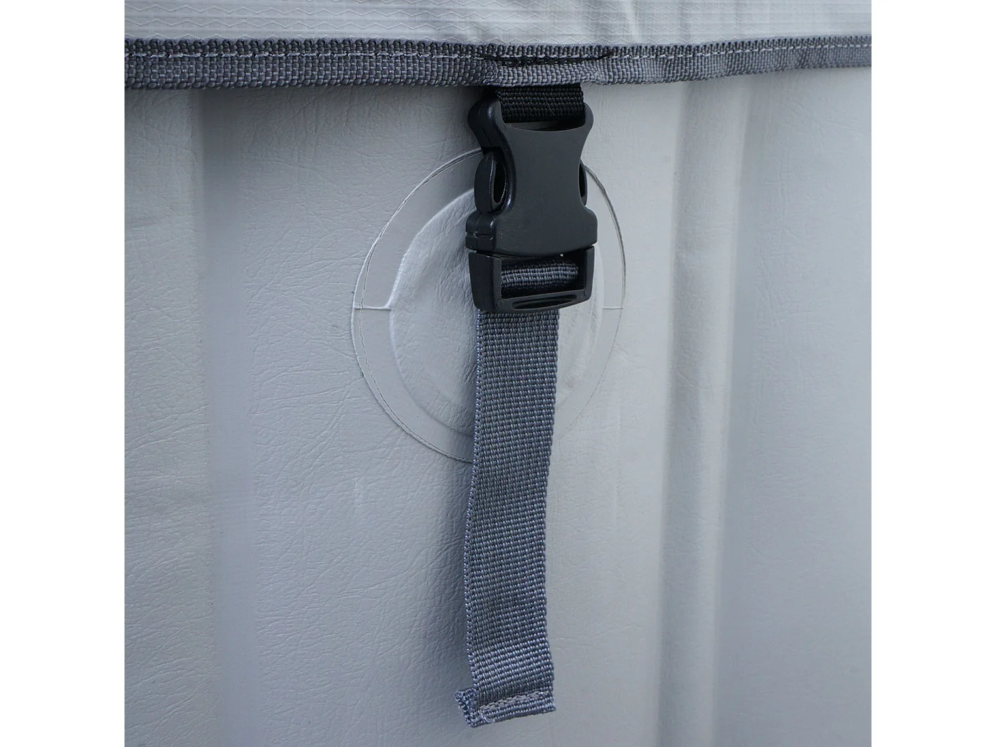 Whirlpool MCW-N97, Ersatz-Pool 5 Personen, In-/Outdoor aufblasbar PVC laminiert, rund Ø198cm, grau-blau