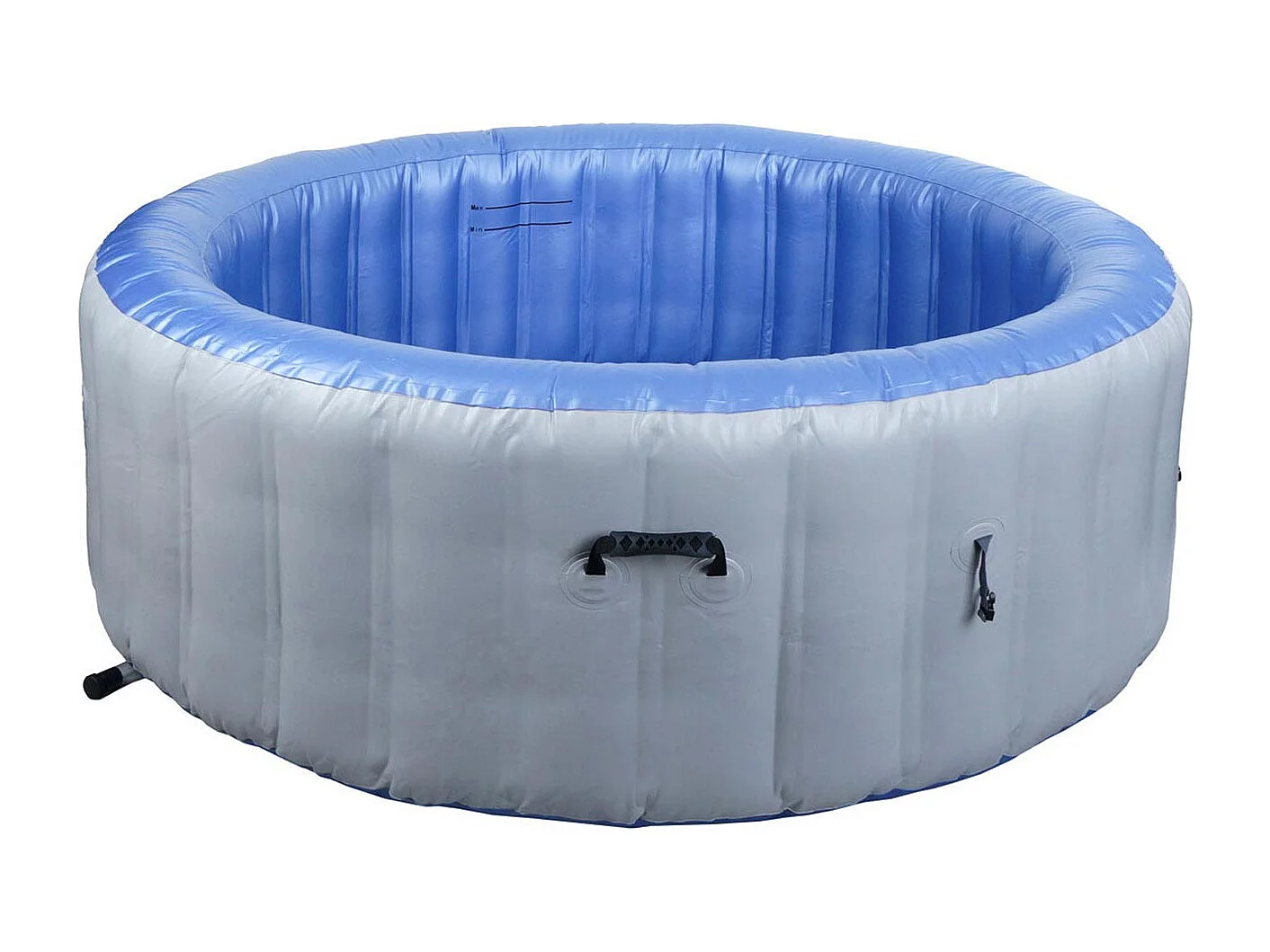 Whirlpool MCW-N97, Ersatz-Pool 5 Personen, In-/Outdoor aufblasbar PVC laminiert, rund Ø198cm, grau-blau