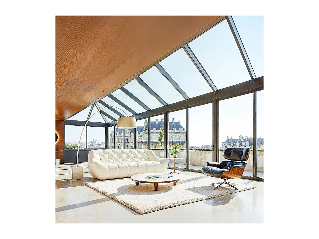 Habitat - Ensemble de canapés 3 et 2 places matelassés en tissu - Écru - Melfi