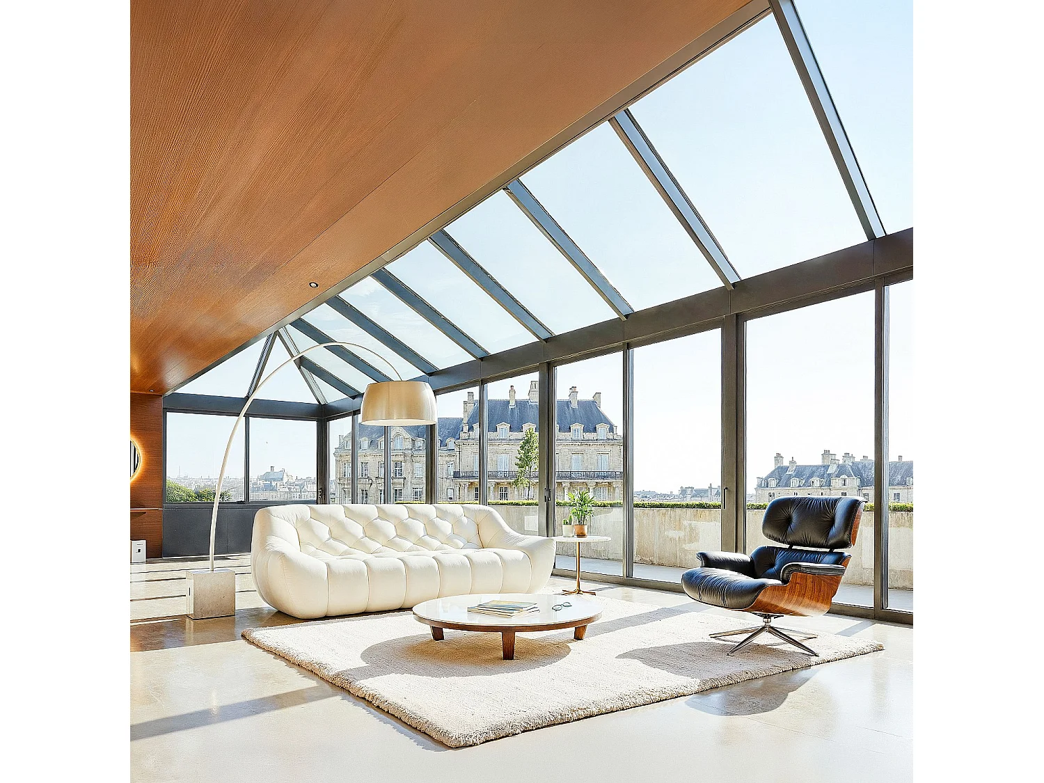 Habitat - Ensemble de canapés 3 et 2 places matelassés en tissu - Écru - Melfi