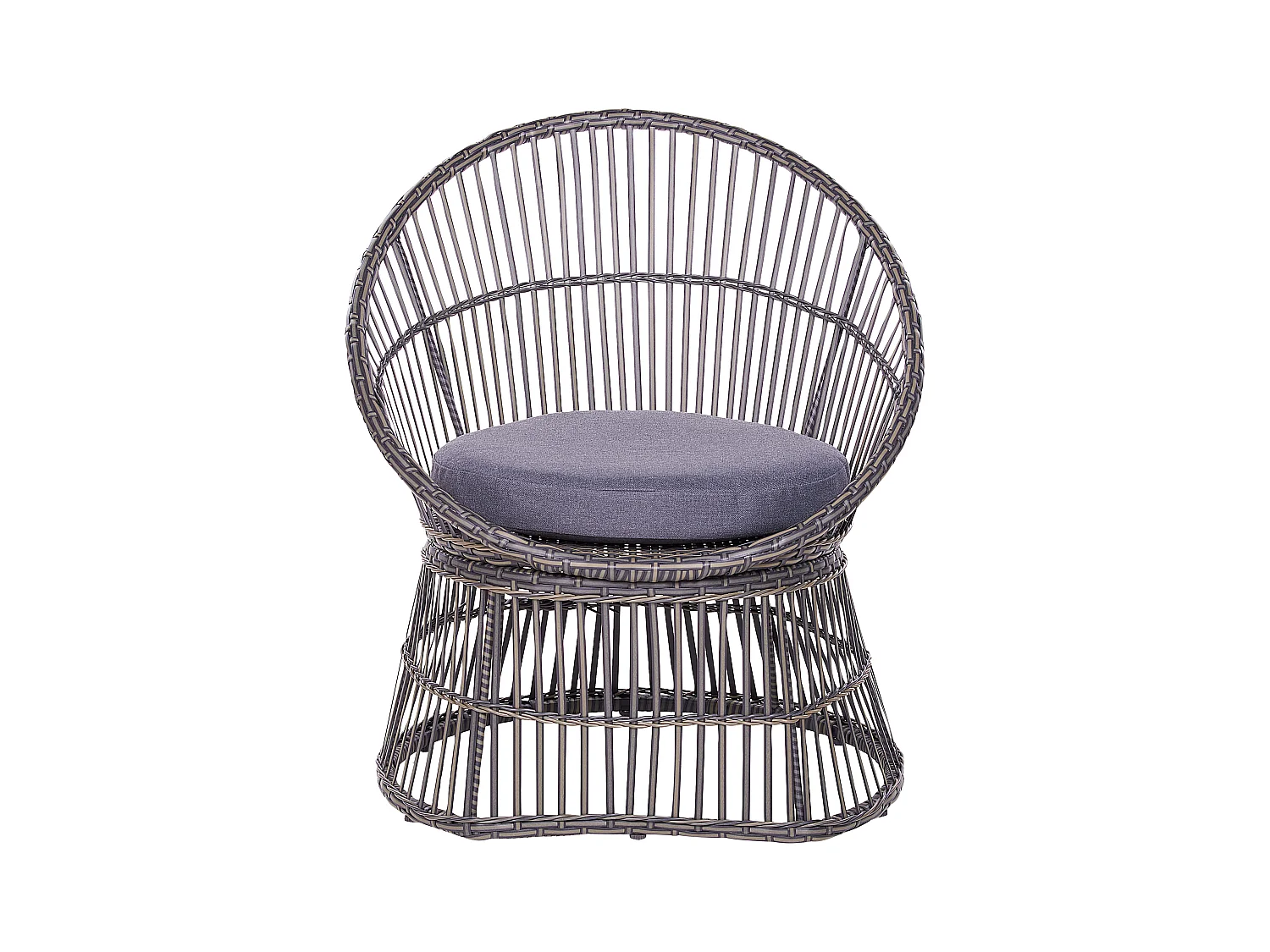 Zestaw mebli balkonowych z poduszkami MESYNA Technorattan Beżowoszary