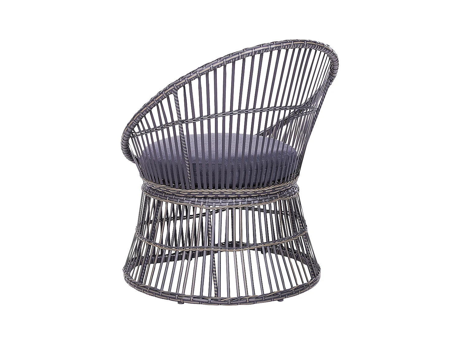 Zestaw mebli balkonowych z poduszkami MESYNA Technorattan Beżowoszary