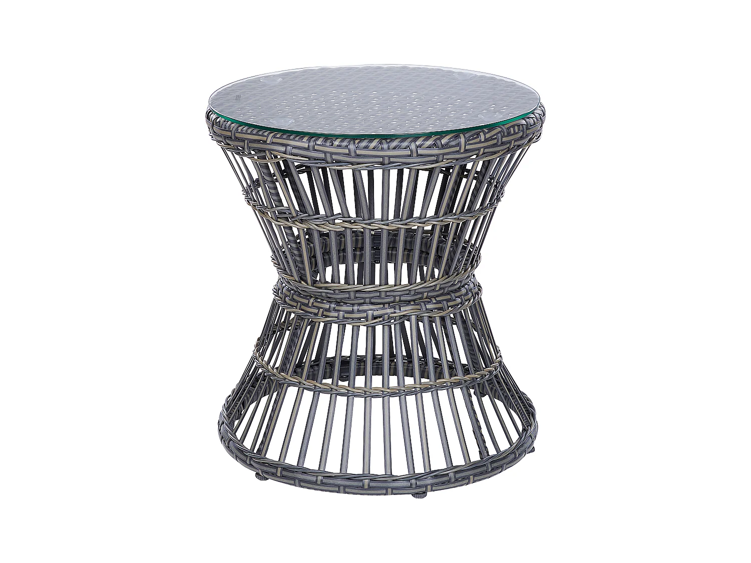 Zestaw mebli balkonowych z poduszkami MESYNA Technorattan Beżowoszary