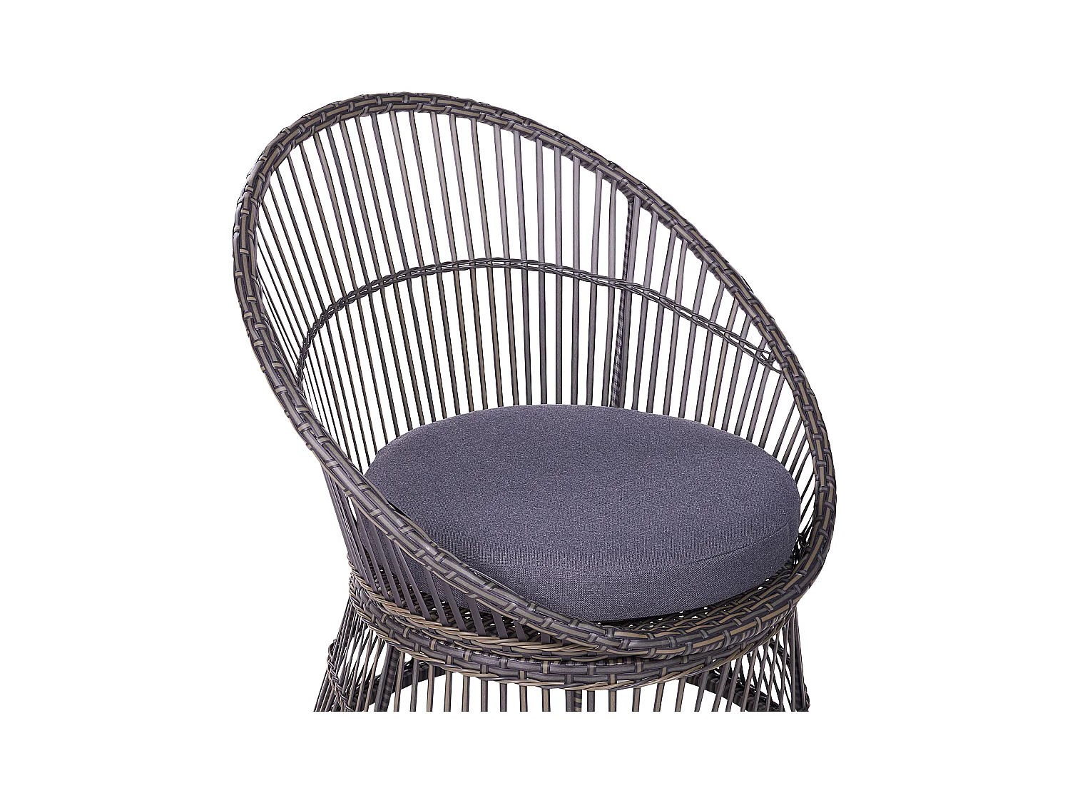 Zestaw mebli balkonowych z poduszkami MESYNA Technorattan Beżowoszary