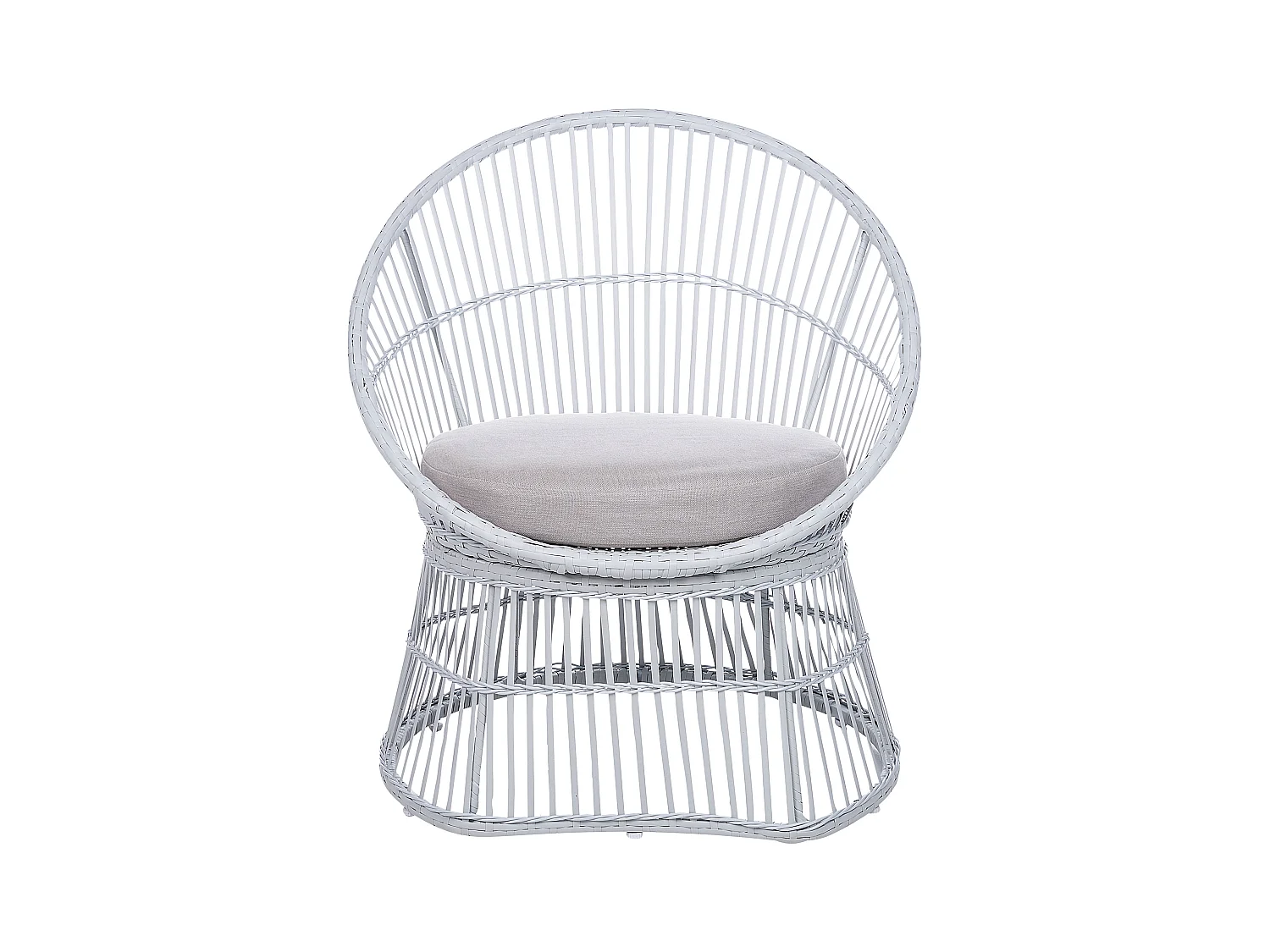 Zestaw mebli balkonowych z poduszkami MESYNA Technorattan Biały