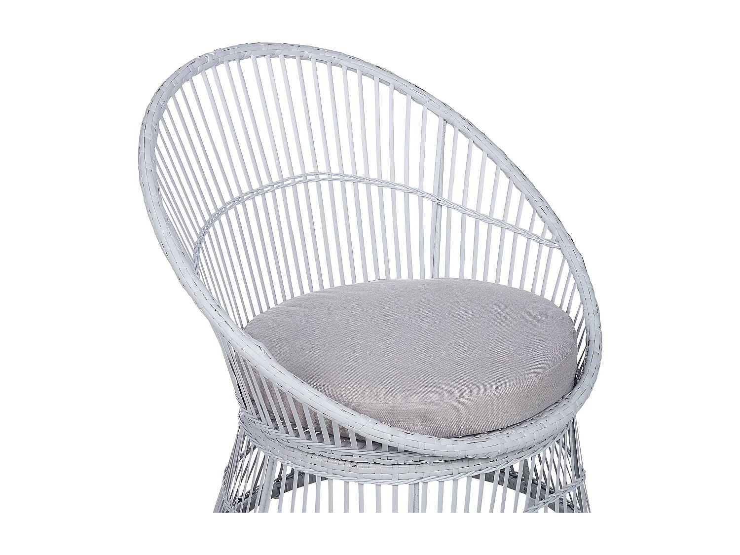 Ensemble bistrot avec coussins MESYNA Blanc