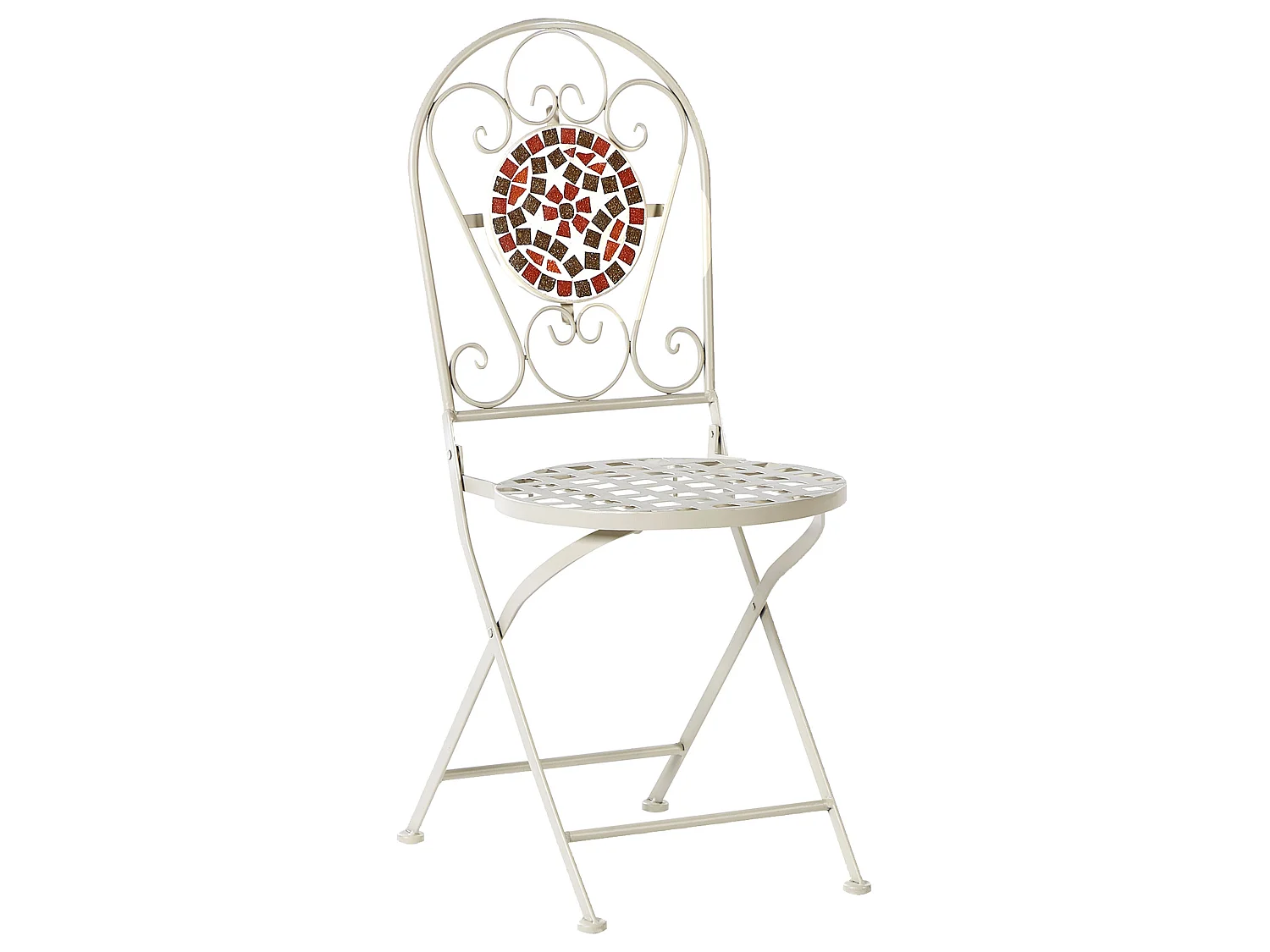 Ensemble pour bistro Pliant SPELLO Métal Blanc