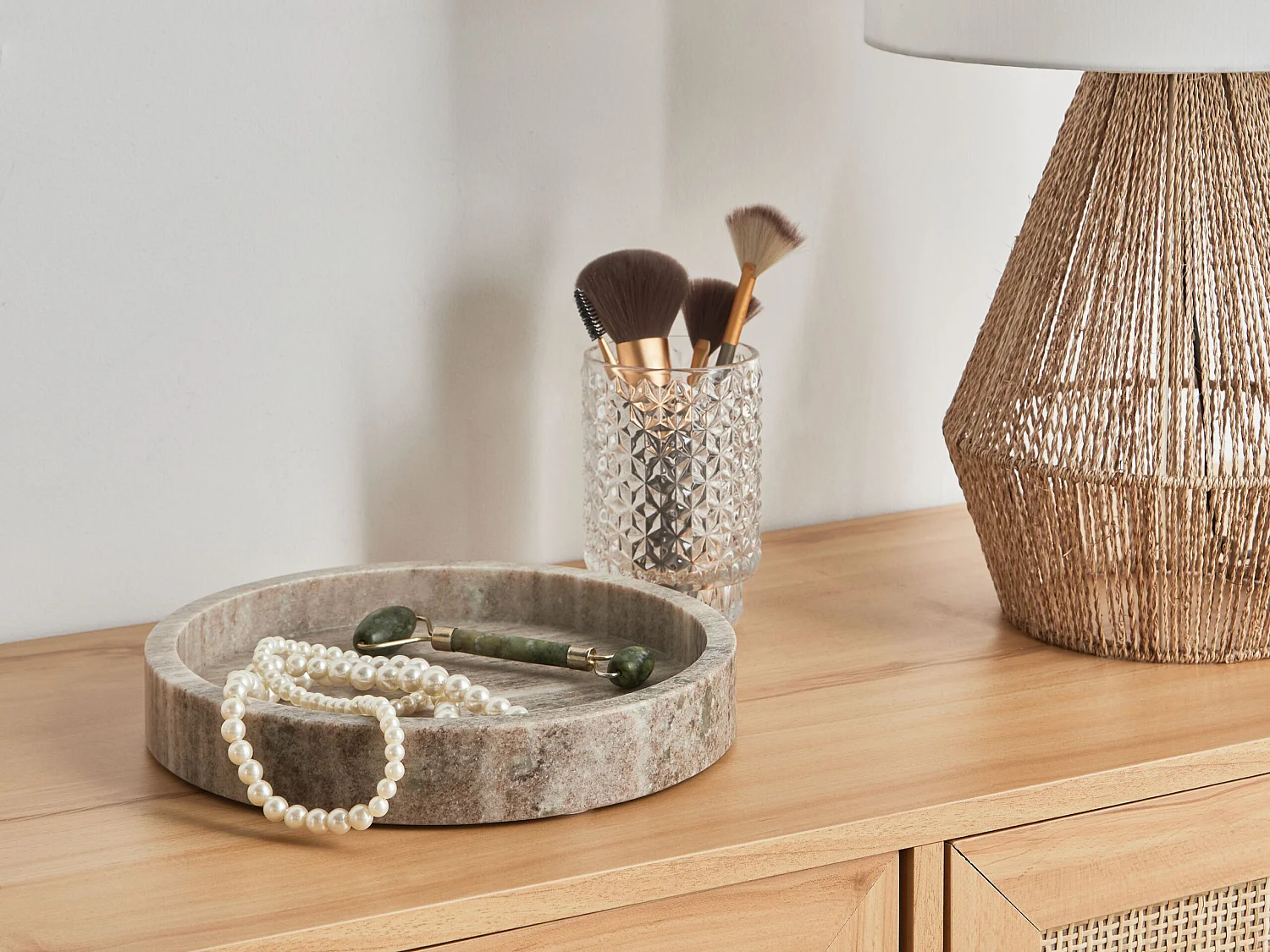 Plateau décoratif ITEA Pierre Marbre beige