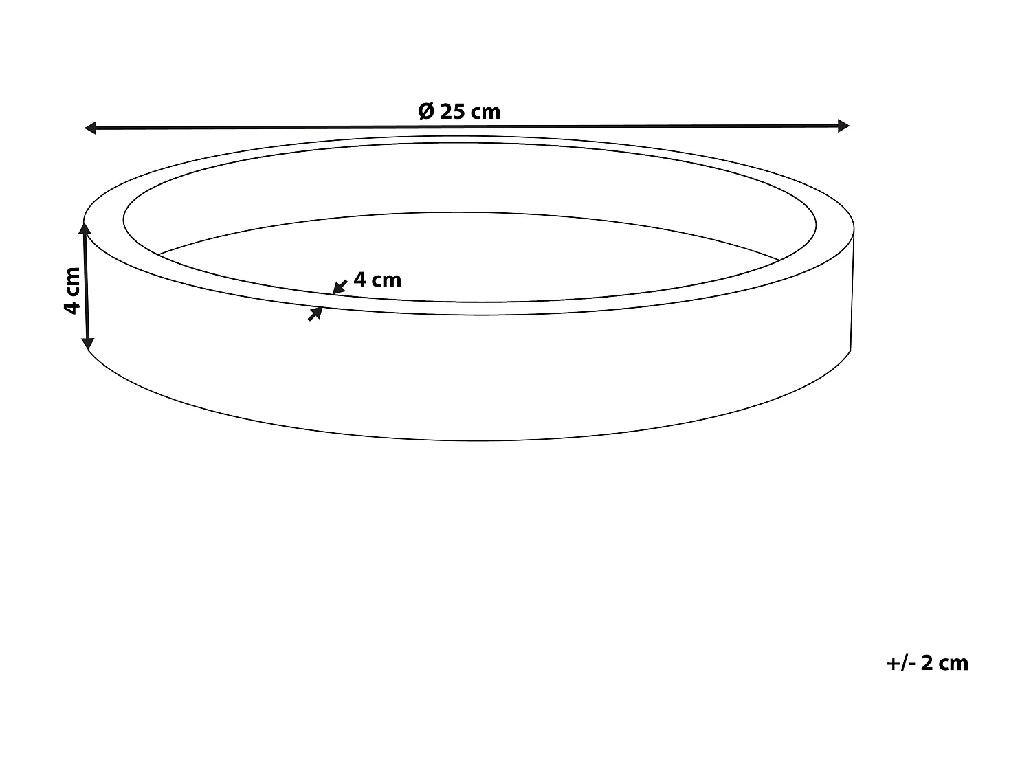 Plateau décoratif ITEA Pierre Marbre beige