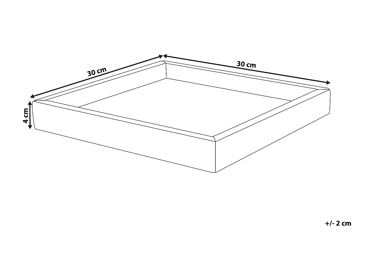 Deko Tablett Marmor weiß quadratisch 30x30 cm Dekoschale handgefertigt Katerini